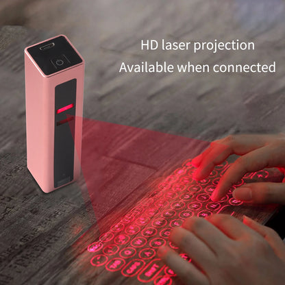 CHYI Portable Bluetooth Virtual Laser Keyboard - Mini Handheld Projector with USB Charging for Android/iOS and PC