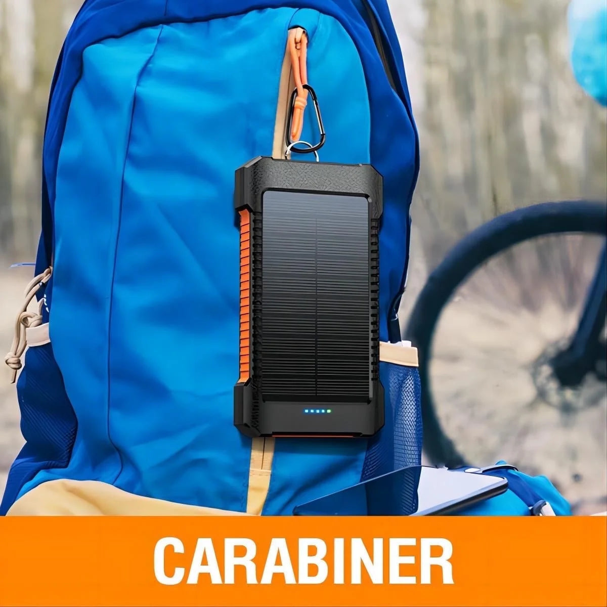 26800mAh Solar Power Bank - Portable USB Solar Charger for iPhone and Android Devices