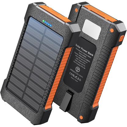 26800mAh Solar Power Bank - Portable USB Solar Charger for iPhone and Android Devices